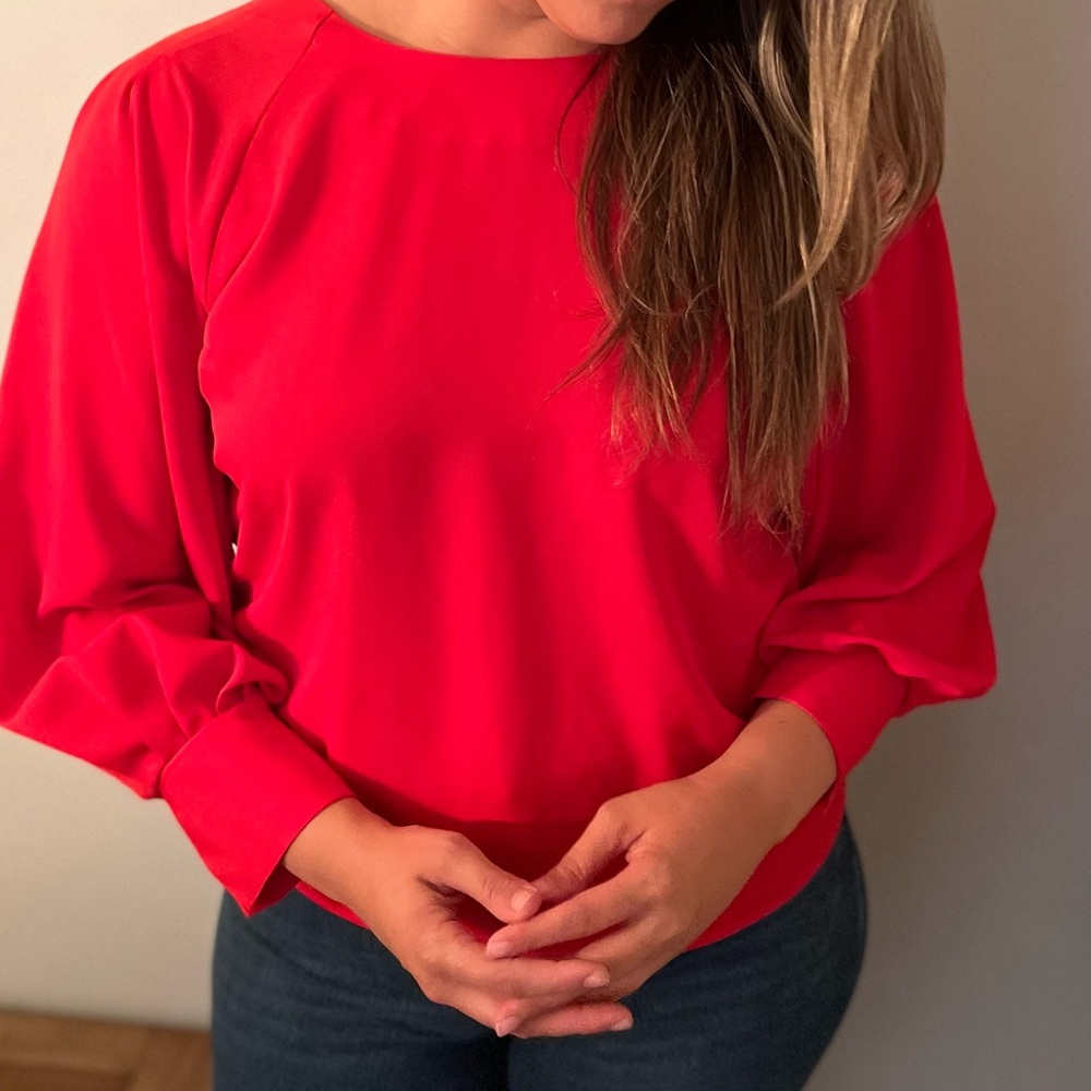 Red Nine West Shirt Large